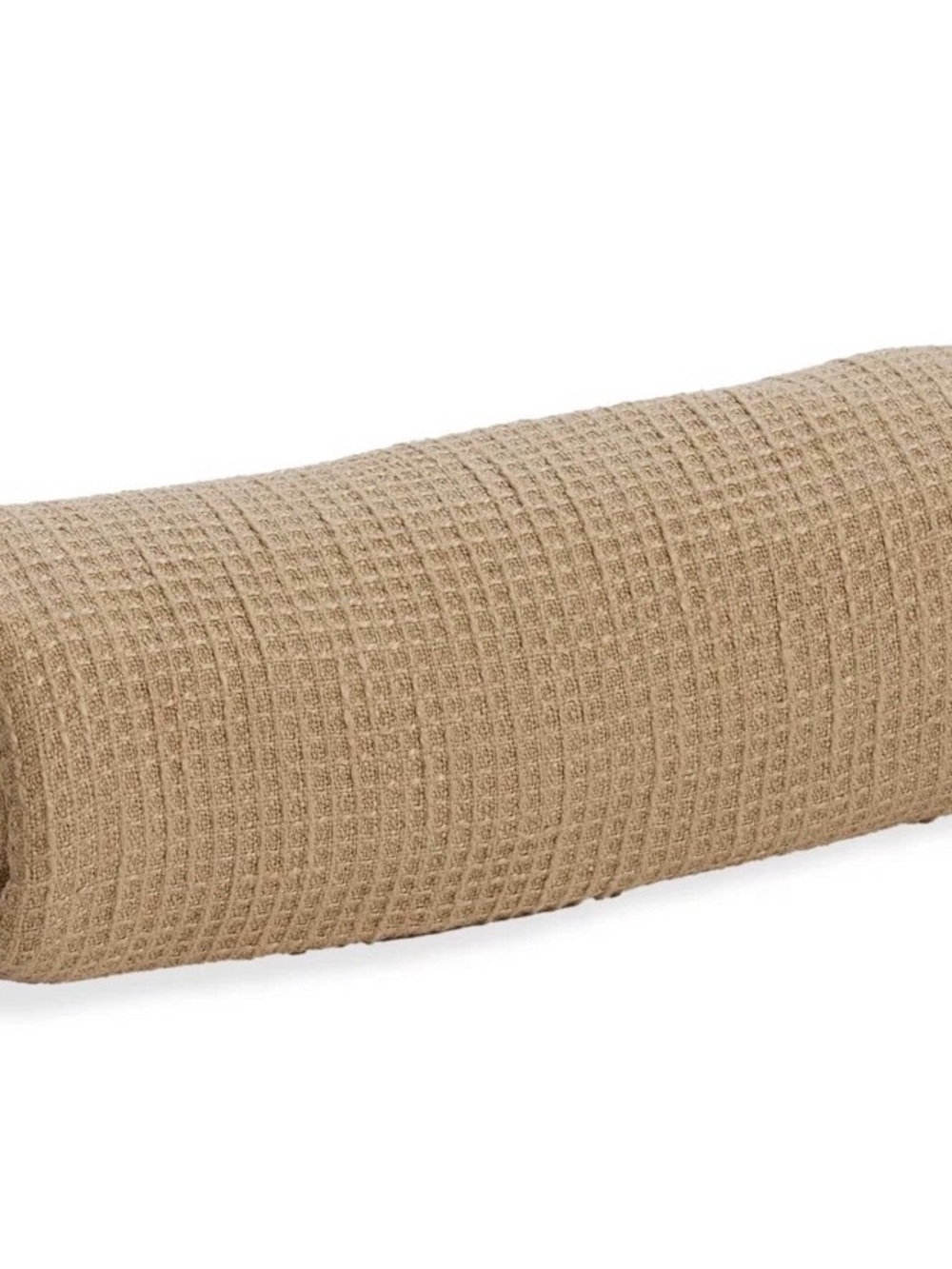 Taupe Waffle Knit Lovesac footsac blanket